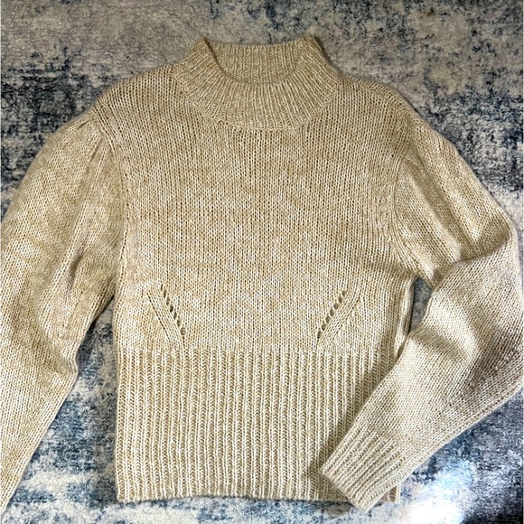 Chunky knit neutral sweater - Picture 1 of 5